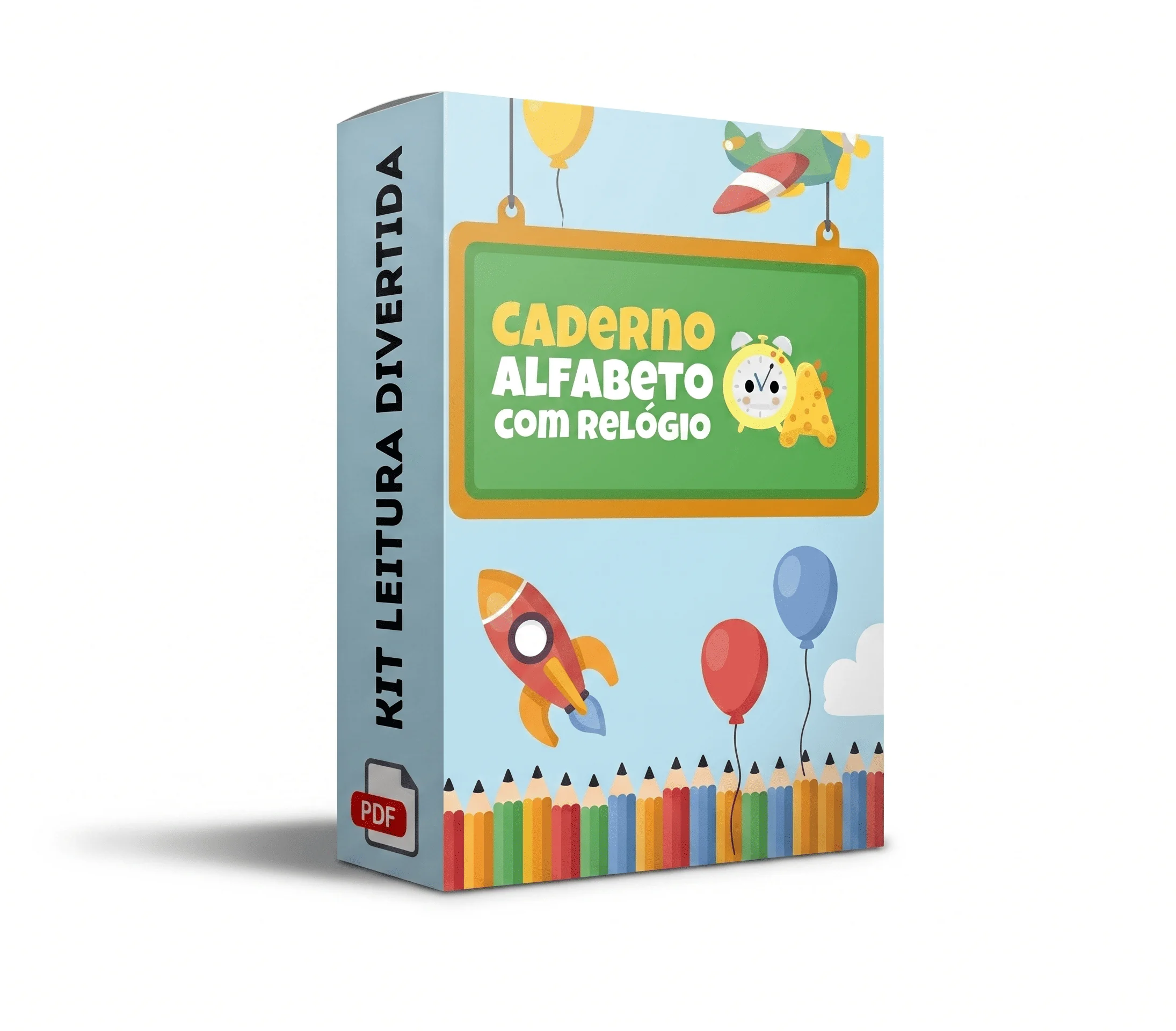 Caderno Alfabeto com Relógio